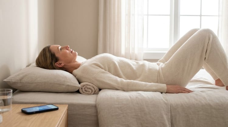 Stretches for Dowager's Hump You Can Do in Bed: A Gentle Morning & Night Routine That Resets Your Posture