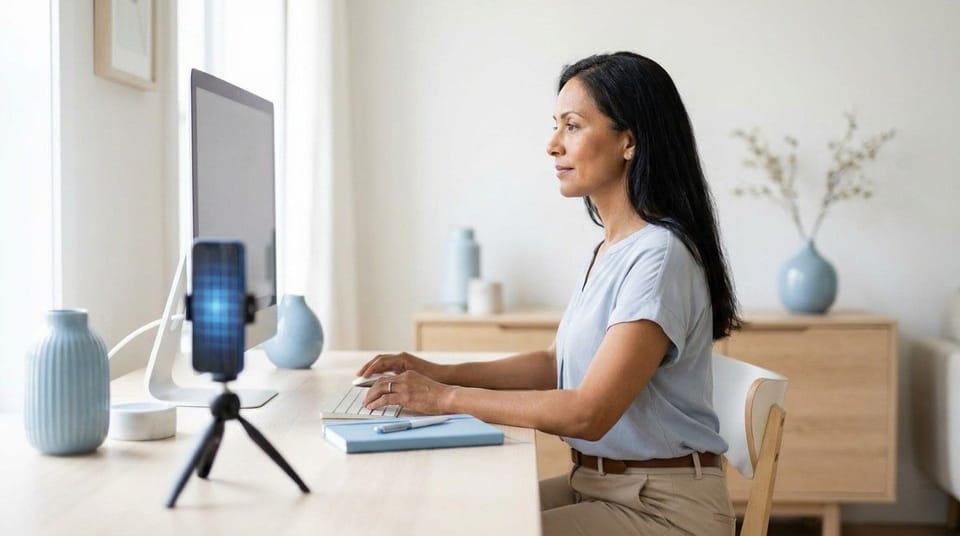 Desk Setup to Stop Pain Between the Shoulder Blades
